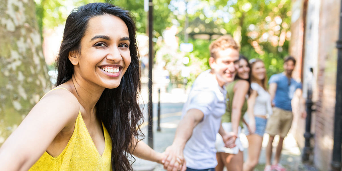 Young Adults Smiling